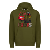 Army Green girls just wanna have funds Premium Hoodie - JahusDesignShop