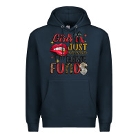 Navy girls just wanna have funds Premium Hoodie - JahusDesignShop