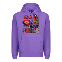 Purple girls just wanna have funds Premium Hoodie - JahusDesignShop
