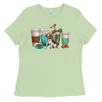 Matcha beagle dog coffee cups Ladies Tee - texasbilliewilder