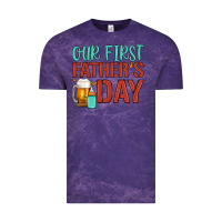 Cloud Purple our first father's day Vintage Tee - Artiststas