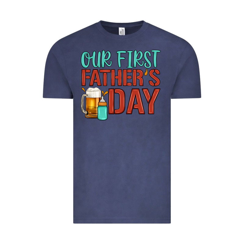 Our First Father's Day Vintage Tee by Artiststas | Teevron