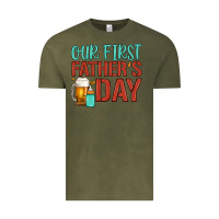Vintage Olive our first father's day Vintage Tee - Artiststas