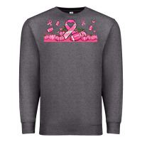 Charcoal Heather breast cancer american football Premium Sweatshirt - Jasminsmagicworld