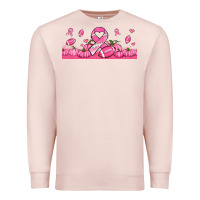 Pale Pink breast cancer american football Premium Sweatshirt - Jasminsmagicworld