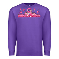Purple breast cancer american football Premium Sweatshirt - Jasminsmagicworld