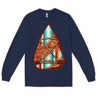 Navy turquoise serape tooled leather arrowhead Long Sleeve Tee - Jasminsmagicworld
