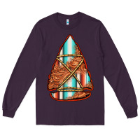 Plum turquoise serape tooled leather arrowhead Long Sleeve Tee - Jasminsmagicworld