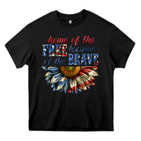 Black home of the free because of the brave sunflower bi Heavy Core Tee - texasbilliewilder