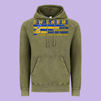 Down Syndrome Vintage Hoodie Designed By Artiststas
