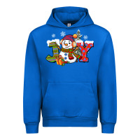 Cobalt christmas joy snowman Urban Hoodie - CowGirlArtShop