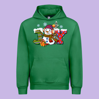 Christmas Joy Snowman Urban Hoodie Designed By Cowgirlartshop