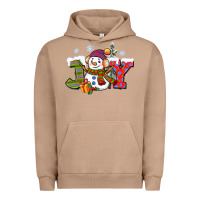 Pigment Burro christmas joy snowman Urban Hoodie - CowGirlArtShop