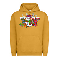 Pigment Peanut Butter christmas joy snowman Urban Hoodie - CowGirlArtShop