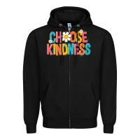 Black choose kindness Zipper Hoodie - NancyCooperArtShop