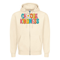 Sandshell choose kindness Zipper Hoodie - NancyCooperArtShop