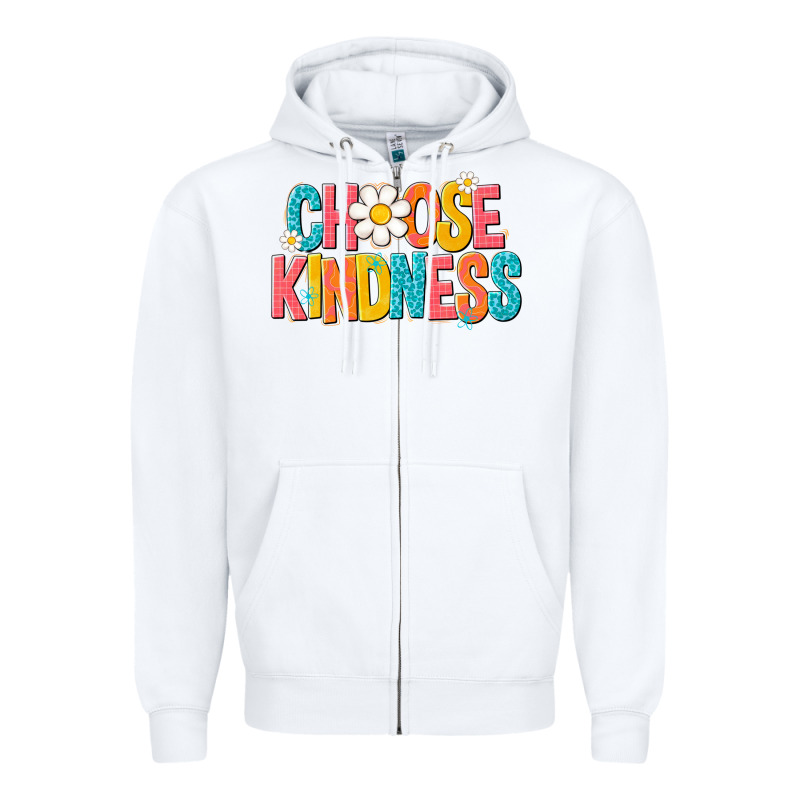Choose Kindness Zipper Hoodie by NancyCooperArtShop | Teevron