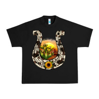 Black horseshoe sunset Urban Heavy Tee - JahusDesignShop