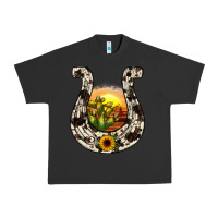Pigment Black horseshoe sunset Urban Heavy Tee - JahusDesignShop