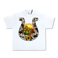 White horseshoe sunset Urban Heavy Tee - JahusDesignShop