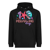 Black 100 mermazing days Heavyweight Hoodie - Artiststas