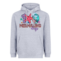 Heather Grey 100 mermazing days Heavyweight Hoodie - Artiststas
