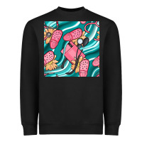 Black nurse slippers seamless pattern Heavyweight Sweatshirt - BundleAndBundleShop