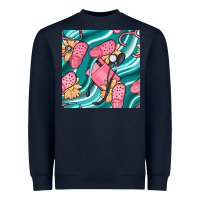 Navy nurse slippers seamless pattern Heavyweight Sweatshirt - BundleAndBundleShop