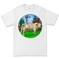 White christmas charolais bull and barnyard Premium Tee - RanaPortraitStore