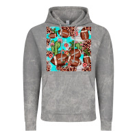 Cloud Rock football leopard cactus seamless pattern Vintage Hoodie - JahusDesignShop