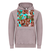 Vintage Zinc football leopard cactus seamless pattern Vintage Hoodie - JahusDesignShop