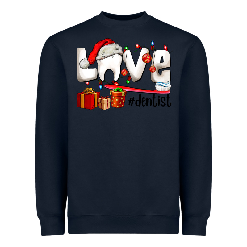 Christmas Love  Dentist Heavyweight Sweatshirt by AdoDesignShop | Teevron