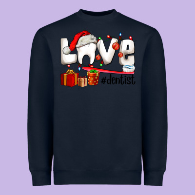 Christmas Love  Dentist Heavyweight Sweatshirt Designed By Adodesignshop