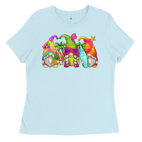 Baby Blue summer gnomes Ladies Tee - Zillion Design Studio