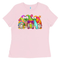 Bubblegum Pink summer gnomes Ladies Tee - Zillion Design Studio