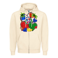 Sandshell dominican repuclic hearts Zipper Hoodie - NancyCooperArtShop