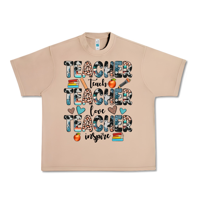 Teacher Teach Love Inspire Urban Heavy Tee by JahusDesignShop | Teevron