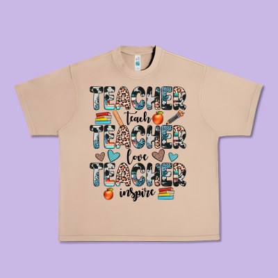 Teacher Teach Love Inspire Urban Heavy Tee Designed By Jahusdesignshop