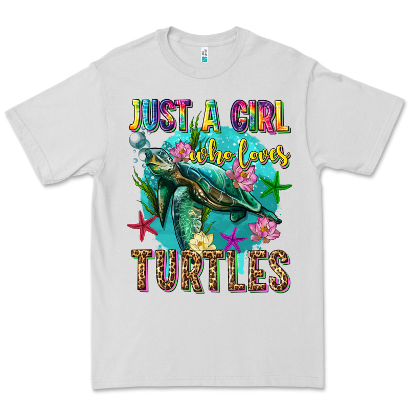 Just A Girl Who Loves Turtles Premium Tee by texasbilliewilder | Teevron