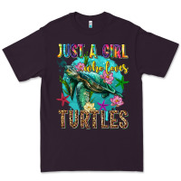 Plum just a girl who loves turtles Premium Tee - texasbilliewilder