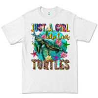 White just a girl who loves turtles Premium Tee - texasbilliewilder