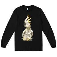 Black Cockatoo Bird Long Sleeve Tee - LillyAllenDesigns
