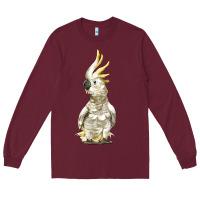 Burgundy Cockatoo Bird Long Sleeve Tee - LillyAllenDesigns