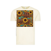 Vintage Arctic sunflower and leopard seamless pattern Vintage Tee - BundleAndBundleShop