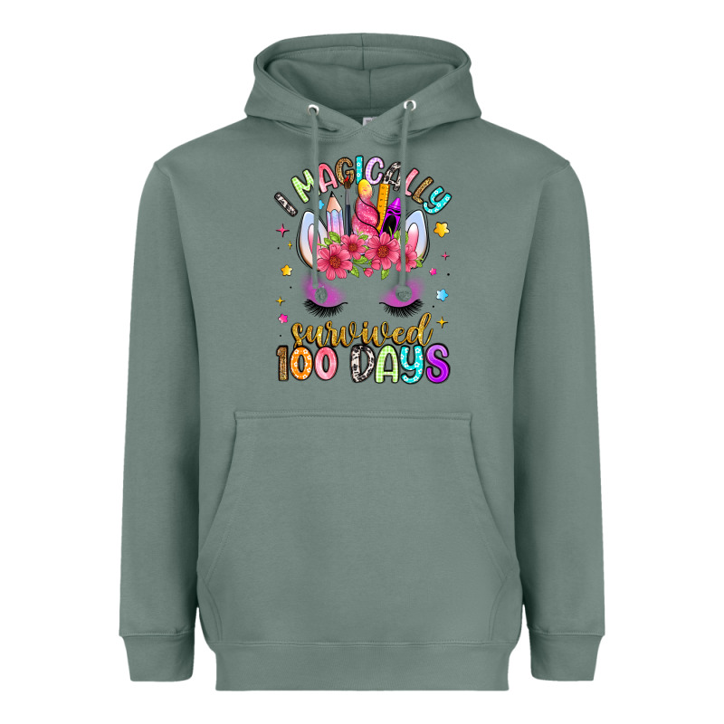 I Magically Survived 100 Days Heavyweight Hoodie by Artiststas | Teevron