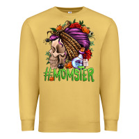 Antique Gold momster halloween momlife Premium Sweatshirt - Jasminsmagicworld