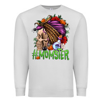 Dove Grey momster halloween momlife Premium Sweatshirt - Jasminsmagicworld