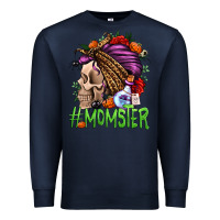 Navy momster halloween momlife Premium Sweatshirt - Jasminsmagicworld