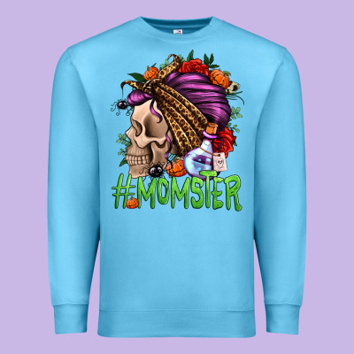 Momster Halloween Momlife Premium Sweatshirt Designed By Jasminsmagicworld