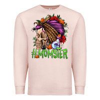Pale Pink momster halloween momlife Premium Sweatshirt - Jasminsmagicworld